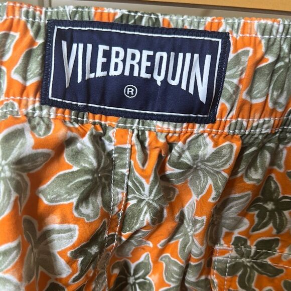 Vilebrequin - Floral Orange and Green Shorts - Picture 2 of 2